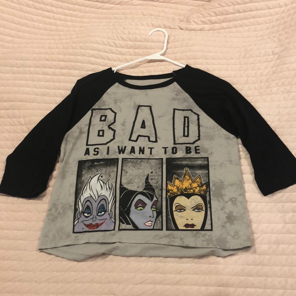Baseball style Disney T-shirt.